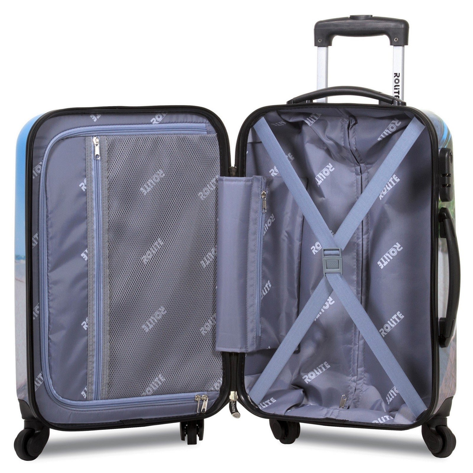 Rolite Beach Arrow Sign Hardside 3-Piece Spinner Luggage Set